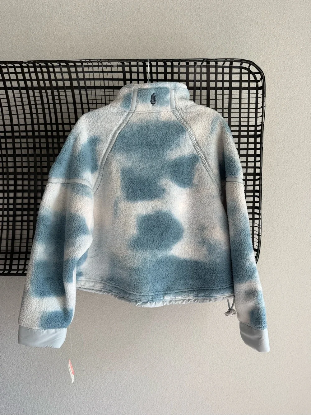 Free people Mountain High Half-Zip Fleece watercolor blue grey